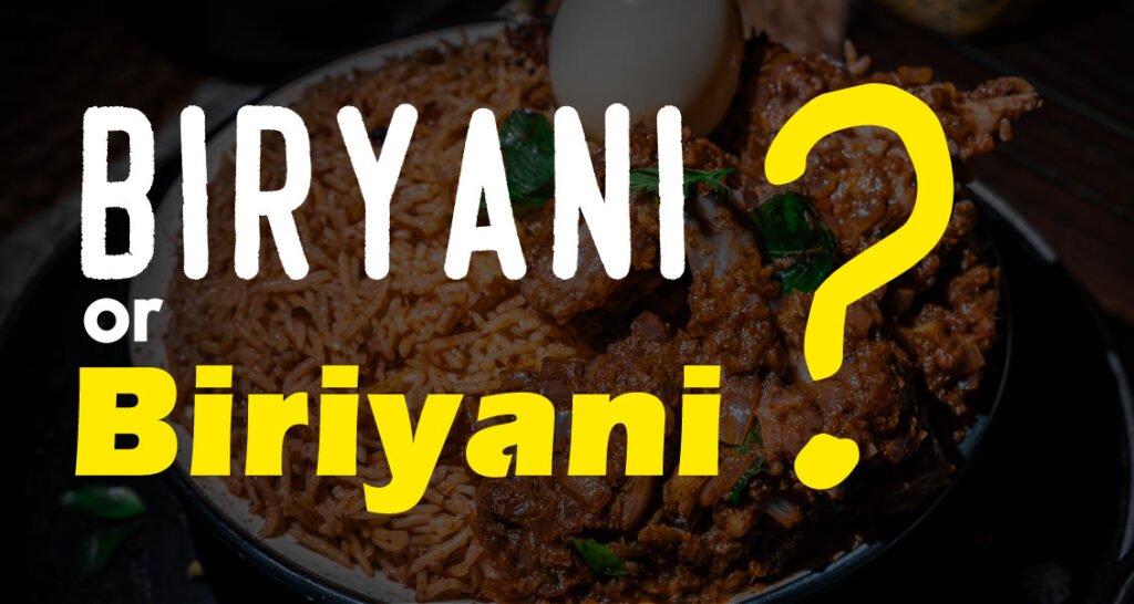 biryani spelling